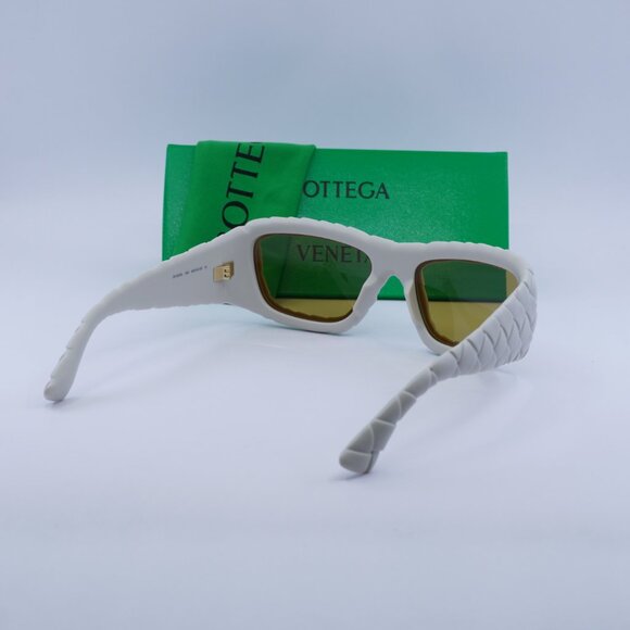 Bottega Veneta BV1303S 006 Square Sunglasses - Chalk White/Brown main image 10